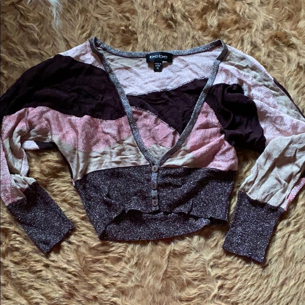Bebe crop cardigan